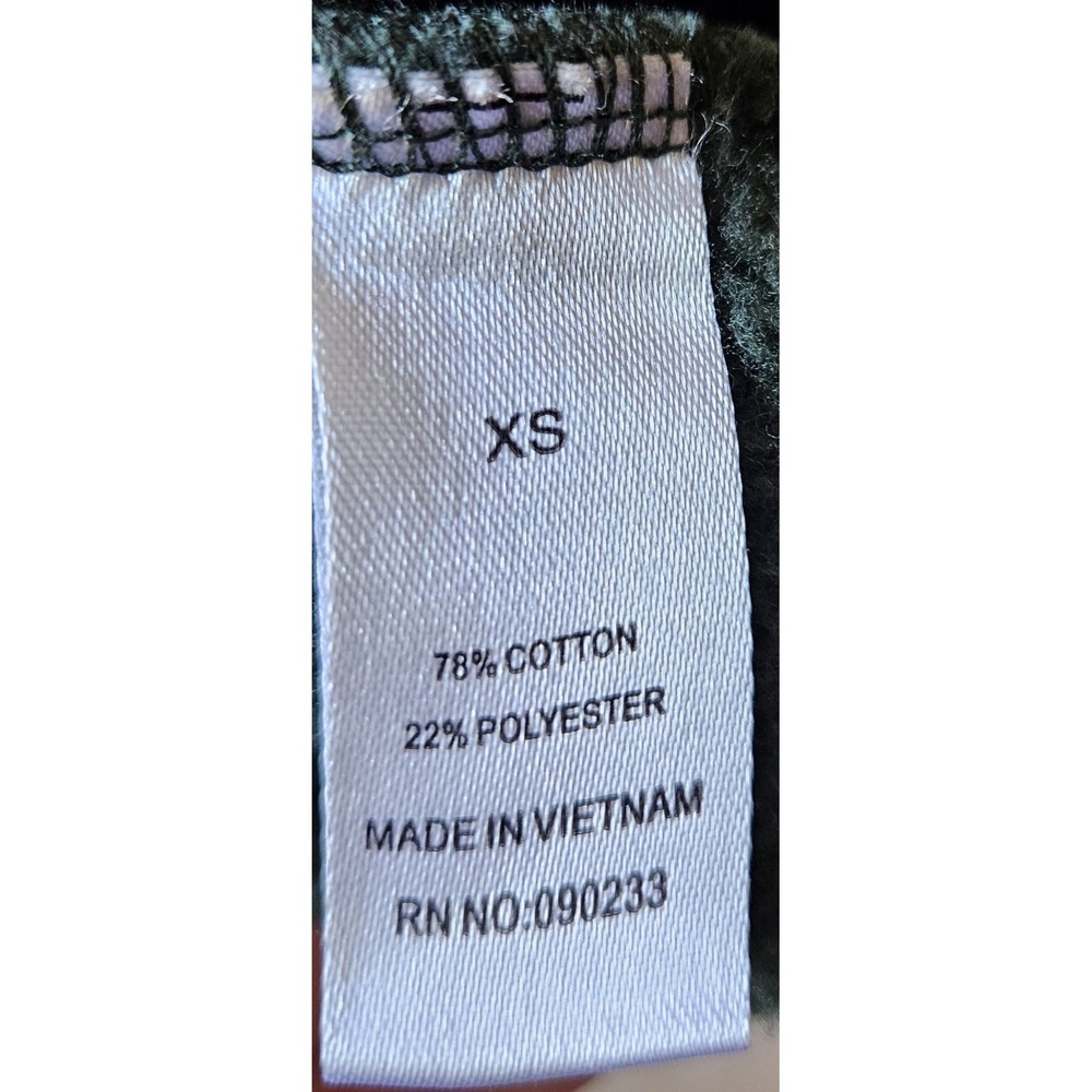PacSun Green Pullover Hoodie XS Minimal Basic Fleece Sweatshirt - Picture 4 of 4